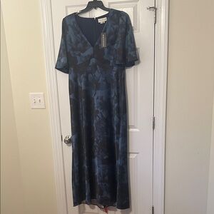 Sachin + Babi Blue Floral Maxi Dress